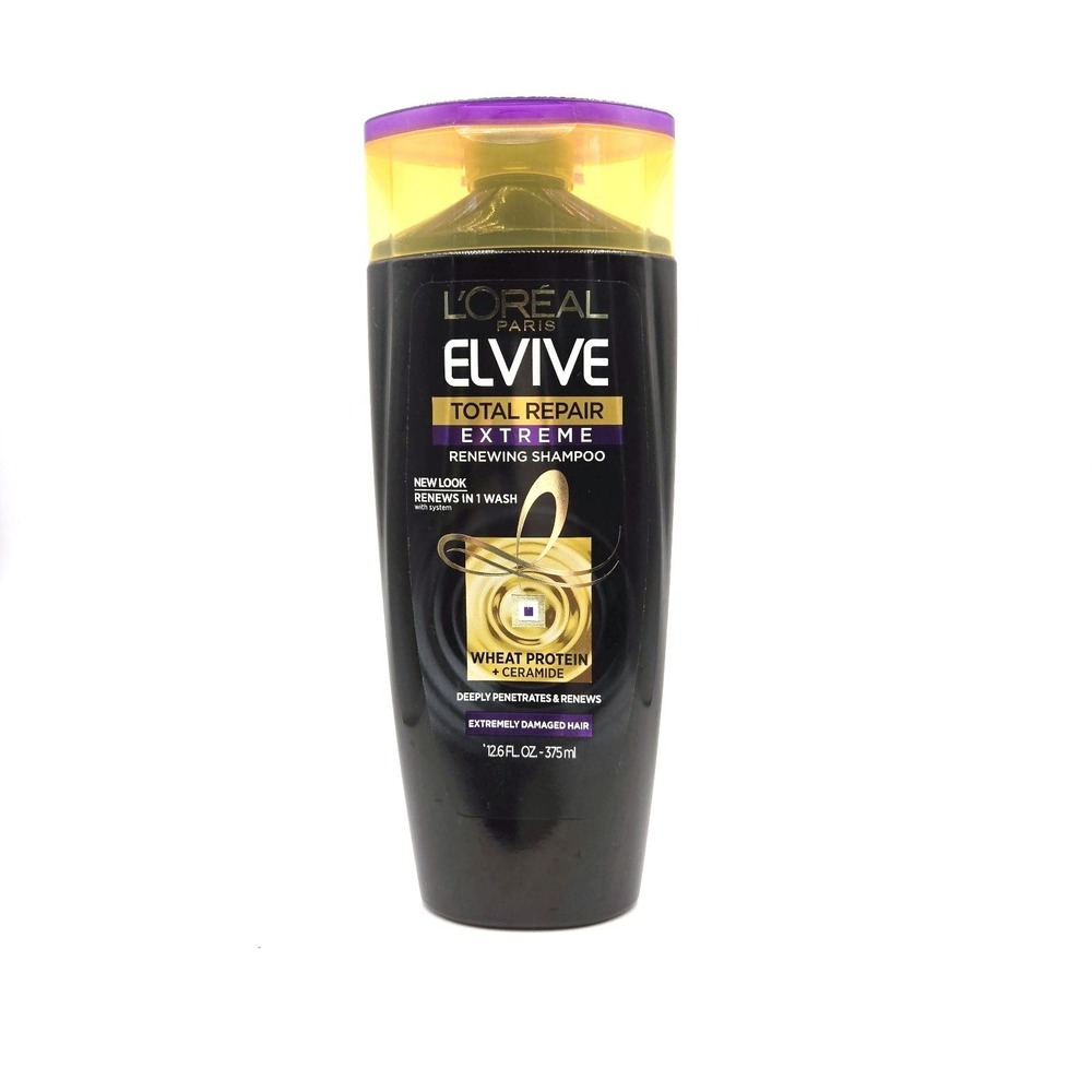 L'Oreal Elvive Total Repair Extreme Renewing Shampoo‎ 12.6oz NEW Wheat Protein